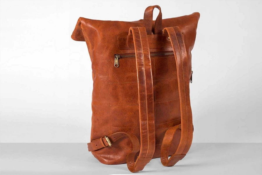 HOLZRICHTER Men's Rolltop Backpack No 4-1 (Large) with Wallet No 1-2 - Durable Travel & Everyday Carry