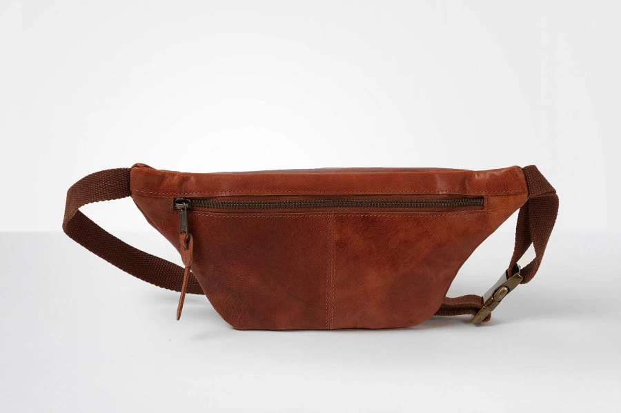HOLZRICHTER Women's Leather Bum Bag No.1-2 (L) - Stylish Waist Pack for Women