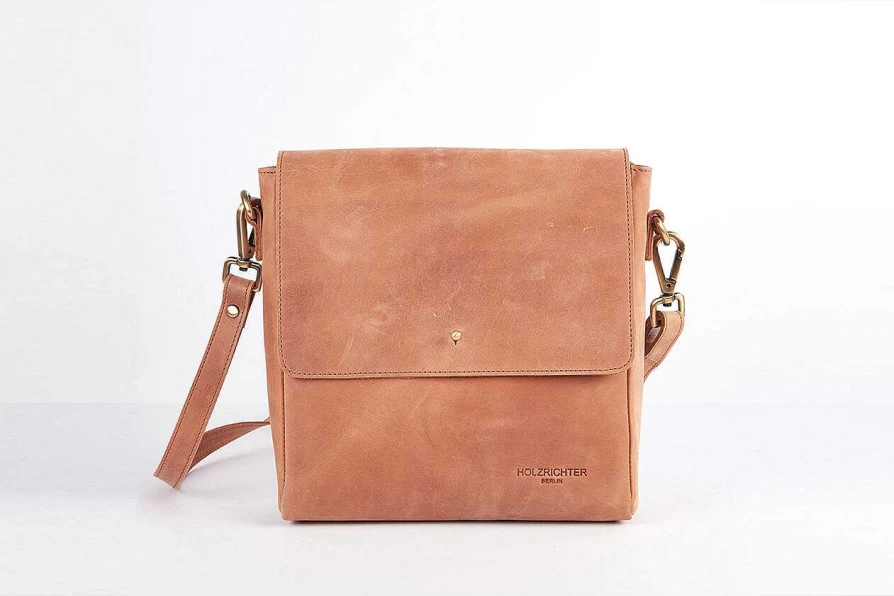 HOLZRICHTER Women's Leather Shoulder Bag No 2-2 (Large) - Stylish & Spacious Handbag for Everyday Use