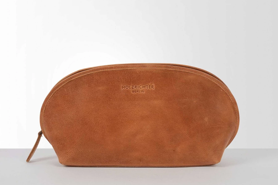HOLZRICHTER Men's Toiletry Bag No.6-1 (Medium) - Premium Travel Organizer for Shaving & Cosmetics