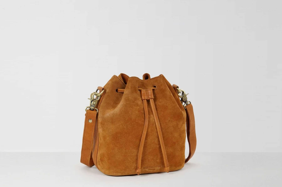 HOLZRICHTER Women's Bucket Bag No.1-1 - Stylish Leather Handbag for Everyday Use