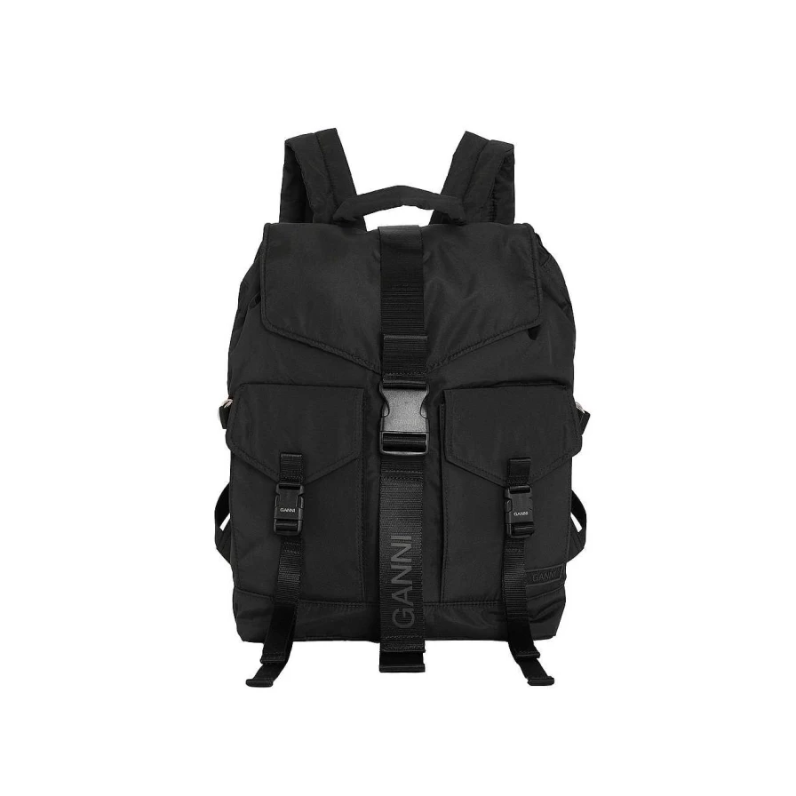 HOLZRICHTER Women's Black Recycled Tech Backpack - Eco-Friendly Laptop Bag