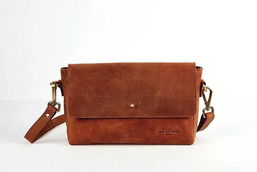 HOLZRICHTER Women's Leather Shoulder Bag No 2-1 (M) - Stylish & Functional Handbag for Everyday Use