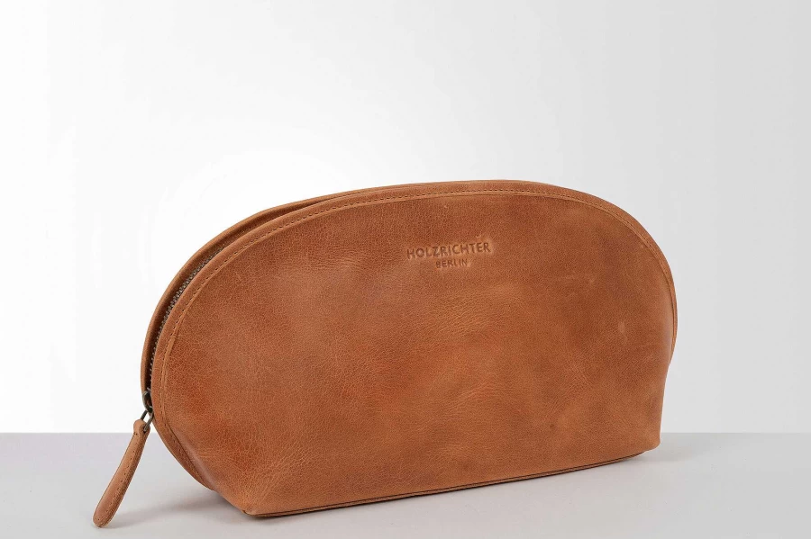 HOLZRICHTER Men's Toiletry Bag No.6-1 (Medium) - Premium Travel Organizer for Shaving & Cosmetics