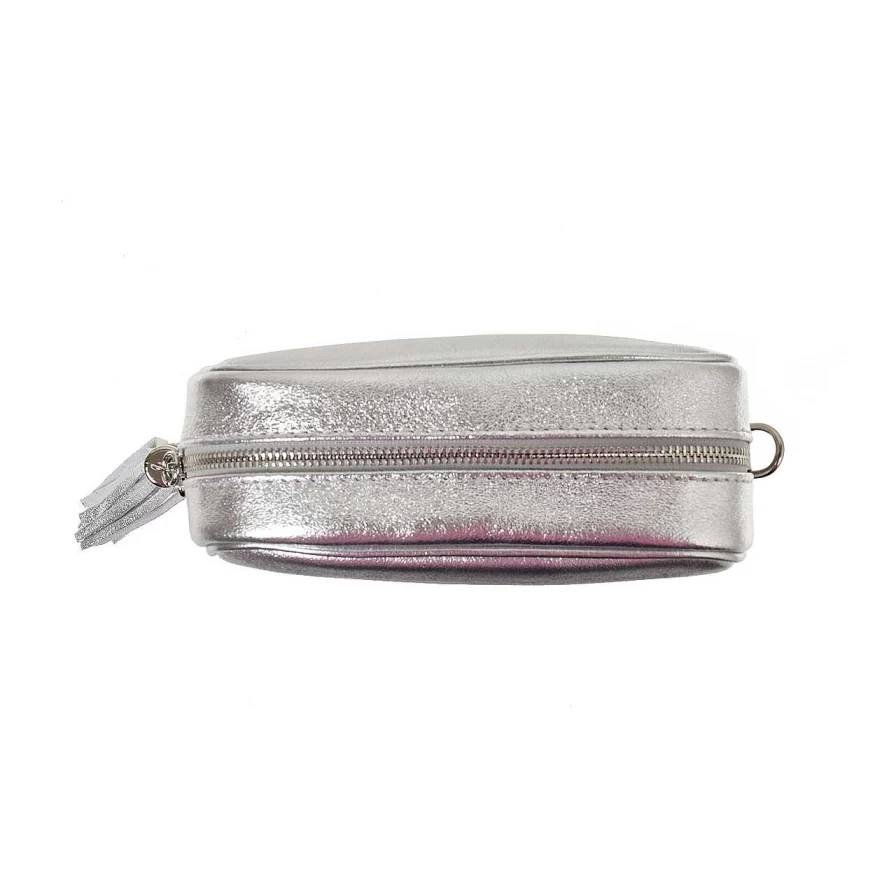 HOLZRICHTER Anne Metallic Silver Bag for Women - Stylish Argento Clutch