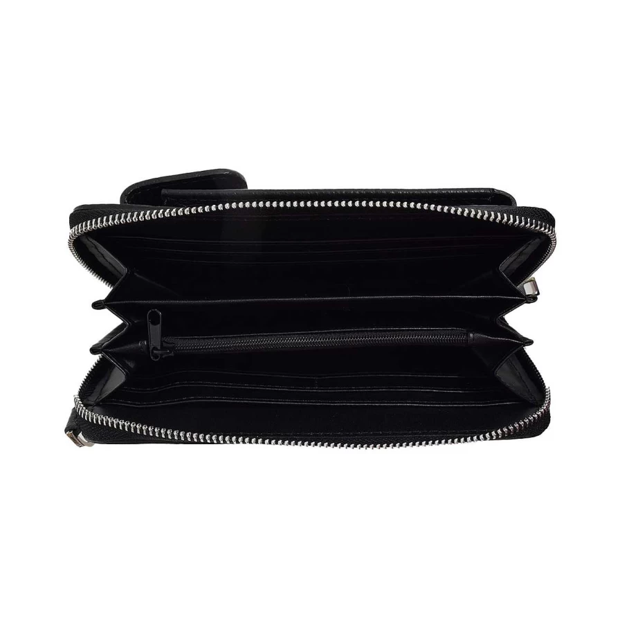 HOLZRICHTER Women's Kate Mobile Phone Bag Nero - Stylish Crossbody Bag for Phones
