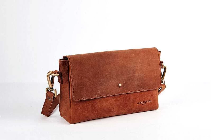 HOLZRICHTER Women's Leather Shoulder Bag No 2-1 (M) - Stylish & Functional Handbag for Everyday Use