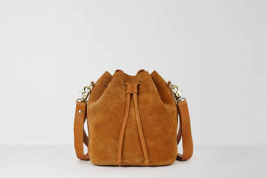 HOLZRICHTER Women's Bucket Bag No.1-1 - Stylish Leather Handbag for Everyday Use