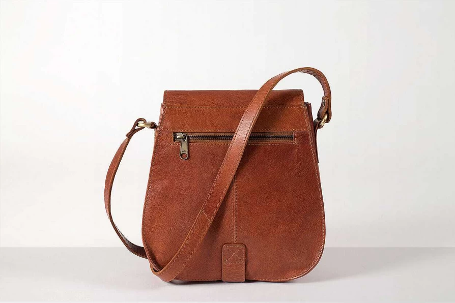 HOLZRICHTER Women's Leather Shoulder Bag No.5-1 Medium - Stylish & Functional Handbag for Everyday Use